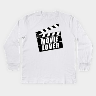 Movie Lover Clapperboard Kids Long Sleeve T-Shirt